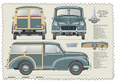 Morris Minor Traveller Series II 1953-56 Glass Cleaning Cloth